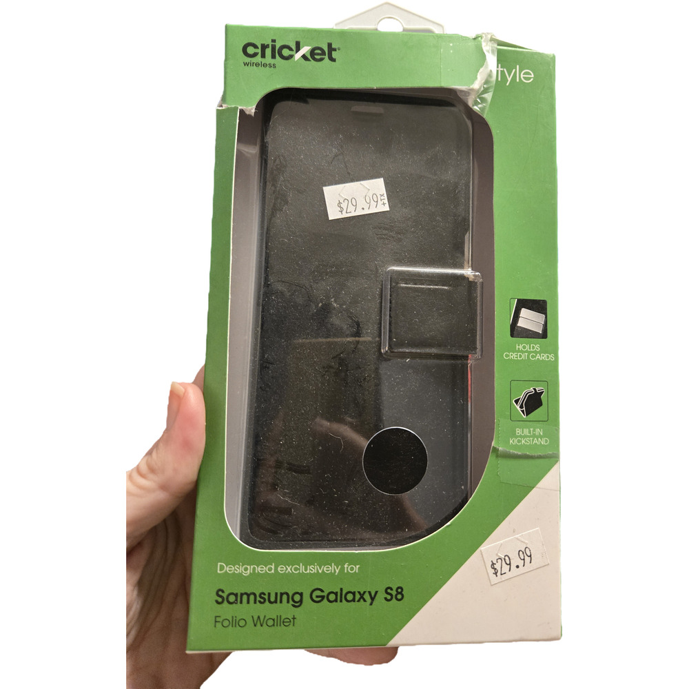 Cricket Samsung galaxy s8 folio wallet case